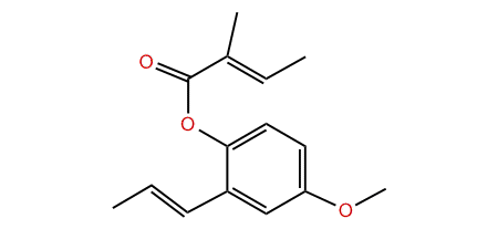 Pseudoisoeugenyl (E)-2-methyl-2-butenoate